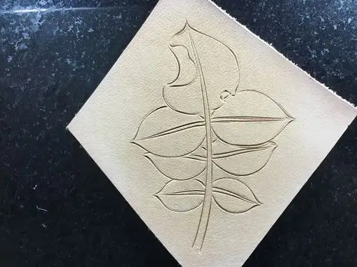 叶子皮雕