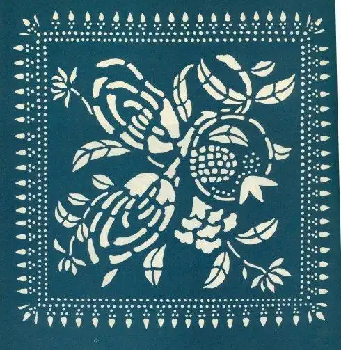 手工diy:分享50款蓝印花布图案,越久越迷人的蓝印花布