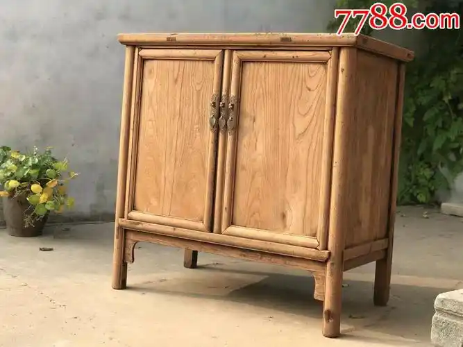 清末榆木书柜橱柜老柜子老家具