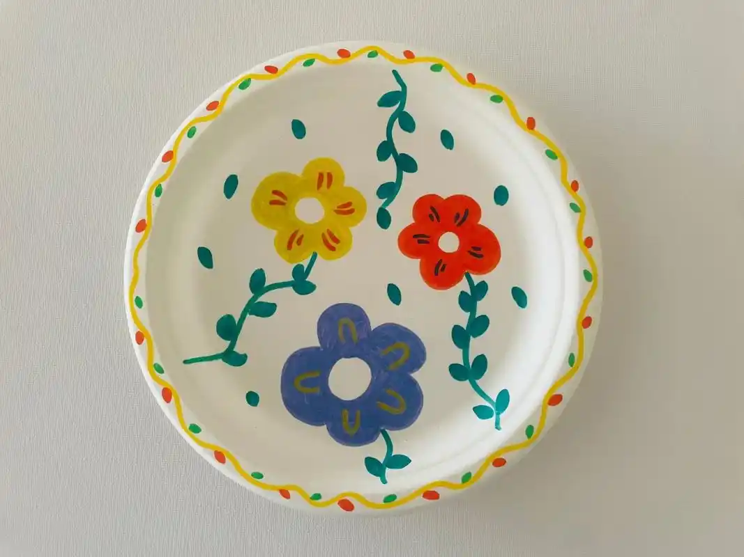 纸盘装饰画 简单纸盘装饰画