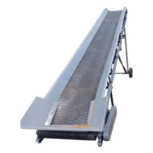 或将成卷输送带接入储带装置移动皮带输送机是一种工效高,使用,机动性