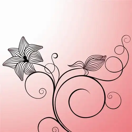 线条花纹装饰画