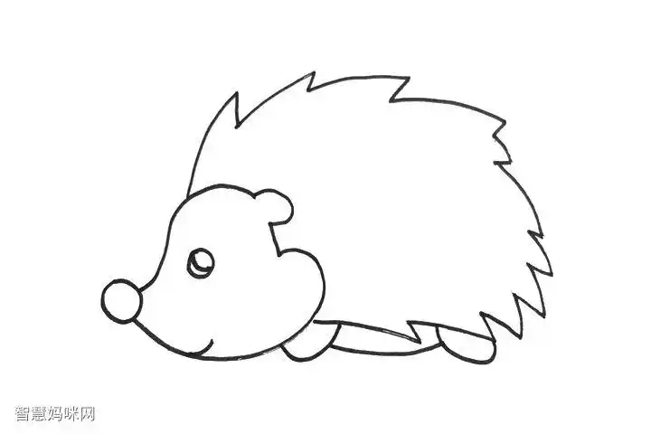 刺猬怎么画简单