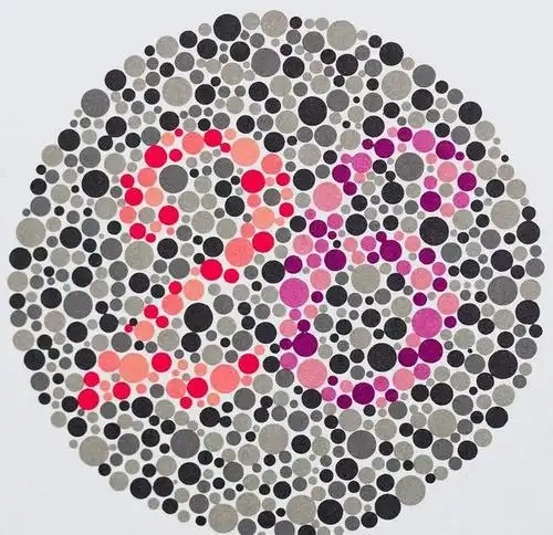 考驾照的五张色盲图第五张看不到数字才正常看到了才有问题