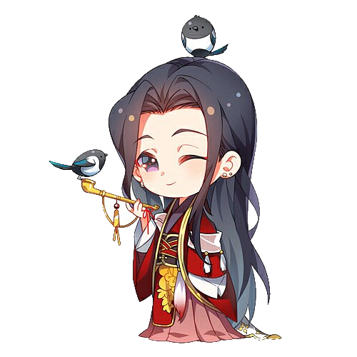 q版古风人物男皆抠图练习