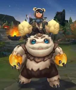 英雄联盟手办雪人 努努和威朗普,手办gk白模