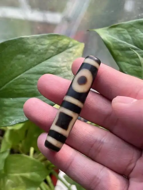 精品藏传双天地天珠尺寸610124mm珠型