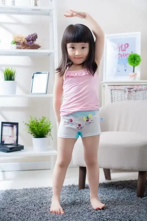 宝宝内裤女童品质款韩版卡通纯棉平角短裤儿