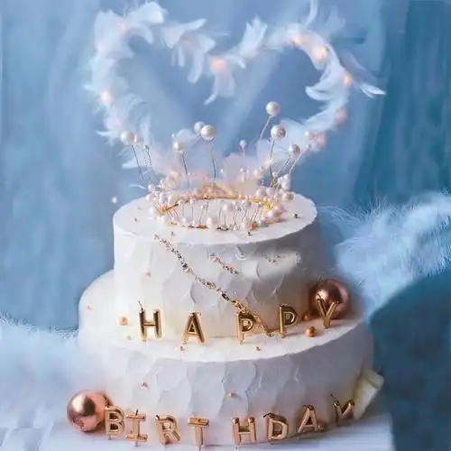 老婆女友闺蜜生日礼物定制新鲜水果网红女神蛋糕当日送达天真童趣16寸