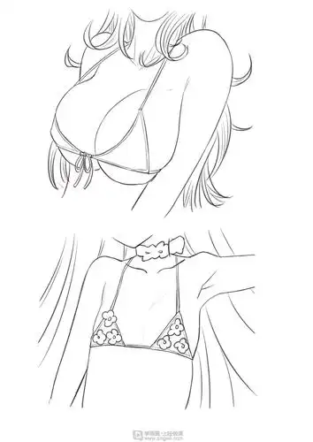 作业:如何学动漫手绘之女性胸部的画法与训练技巧 - rh-23-204(木犀)