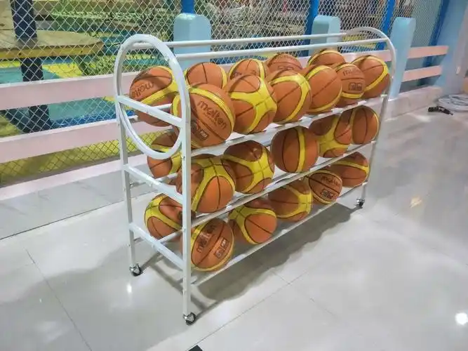 篮球球架展示架体育器材货架足球排球陈列幼儿园收纳整理架