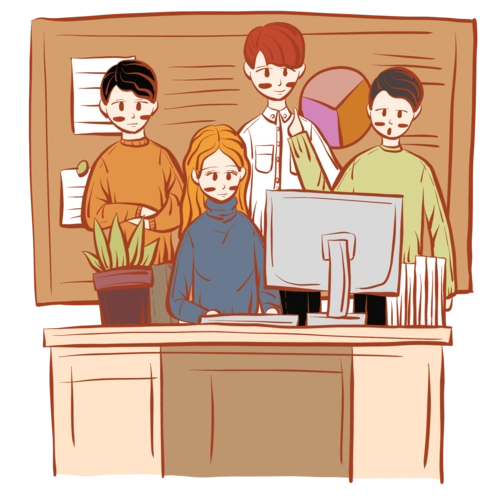 中国风水墨励志标语奋斗毛笔艺术字