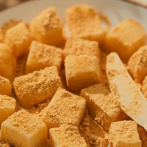 东北朝鲜族传统打糕韩国糯米糍粑打滚手工糕点年糕