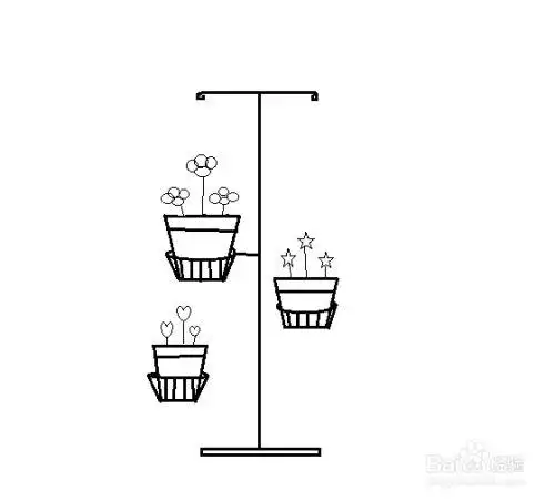 简笔画花架怎么画