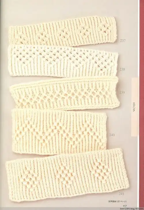 转载毛衣底边花样编织博客