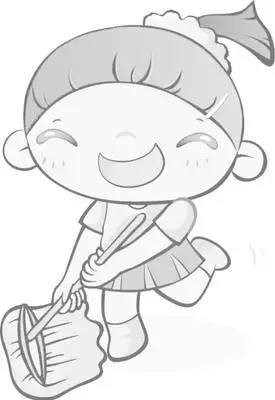 小孩帮忙擦桌子简笔画儿童人物简笔画擦桌子的小女孩怎么画幼儿五一