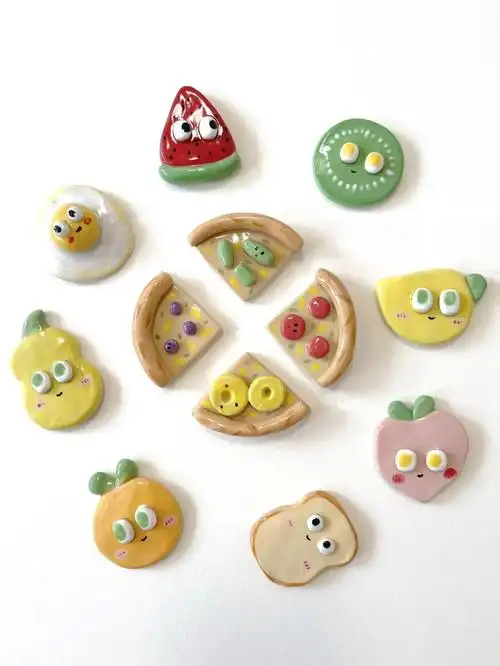 陶土手工  #陶土  #手作  #冰箱贴