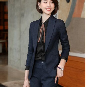 凯恋  西装套装女职业时尚韩版气质女神范高端正装西服酒店工作服外套