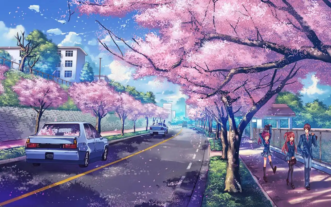 首页 桌面壁纸 卡通动漫 二次元世界精美街景图片壁纸1440_900手机