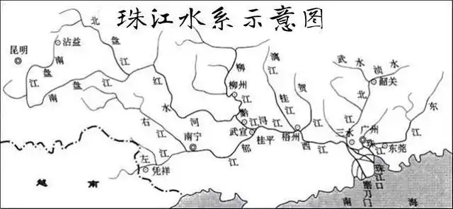 为"黄金水道"的西江吧—— 西江,全长2214公里,珠江水系中最长的河流