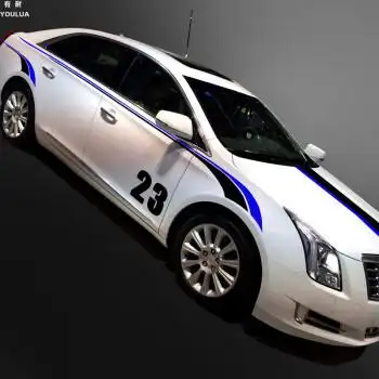 有耐s车贴拉花ctsats汽车改装车身腰线贴纸整车贴创意划痕装饰白色