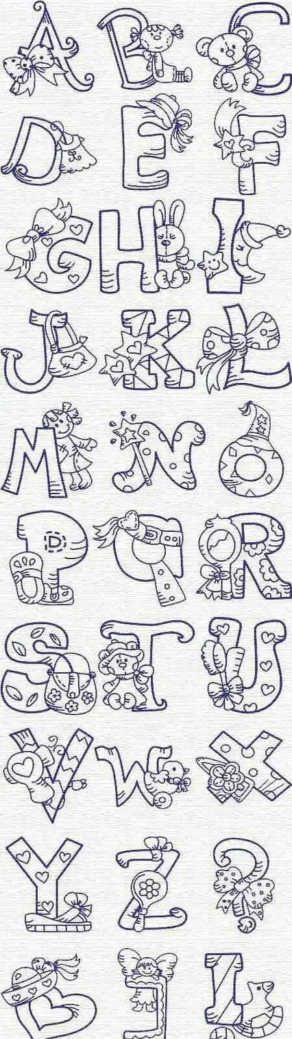 简笔画图片 英文字母怎么画分享超可爱的26个字母简笔画有趣又好学