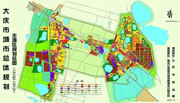 大庆市总体规划-主城区规划总图_资讯频道_中国城市规划网