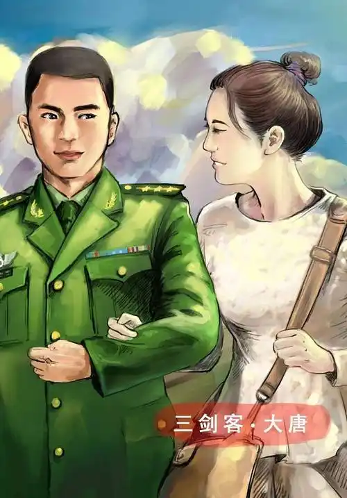 军人军嫂帅气致敬军旅漫画壁纸图来自三剑客题图大唐copyright三剑客