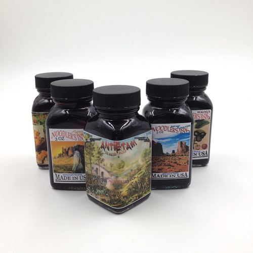 noodlersink鲶鱼墨水阿帕奇晚霞金棕安提塔姆酒红色彩墨钢笔墨水