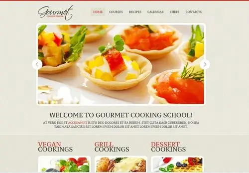 西餐美食企业网页模板网页ui素材免费下载(图片编号:3749970)-六图网