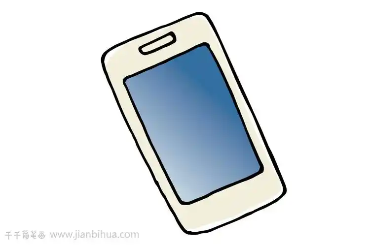 智能手机简笔画图片