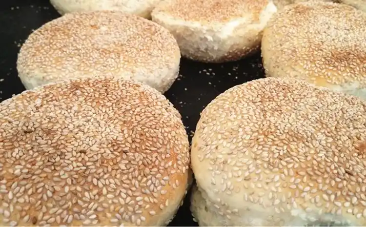 火烧粑湖北天门特产张港火烧 传统手工芝麻烧饼6个包邮