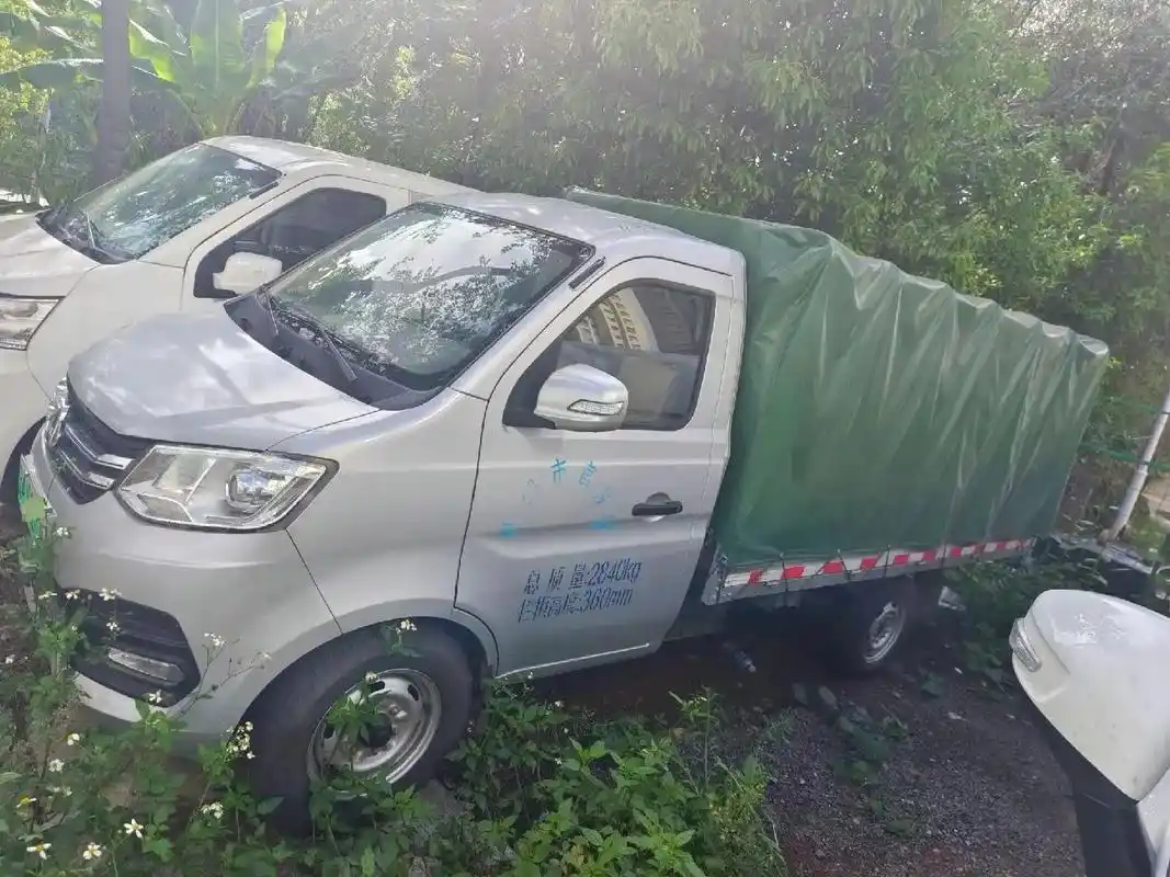 新能源货车.纯租长安跨越王x1,平板改装带棚,棚子可收缩,需 - 抖音