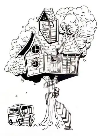 未来房子简笔画创意