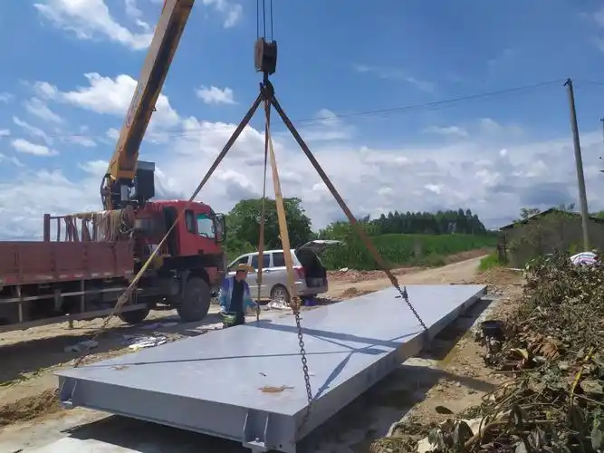 南宁120吨地磅安装完成