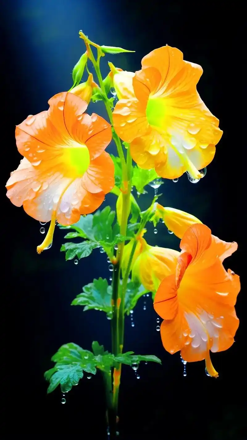 好看的牵牛花,喇叭花,颜色鲜艳#好看的花一定要分享给你 #浪 - 抖音