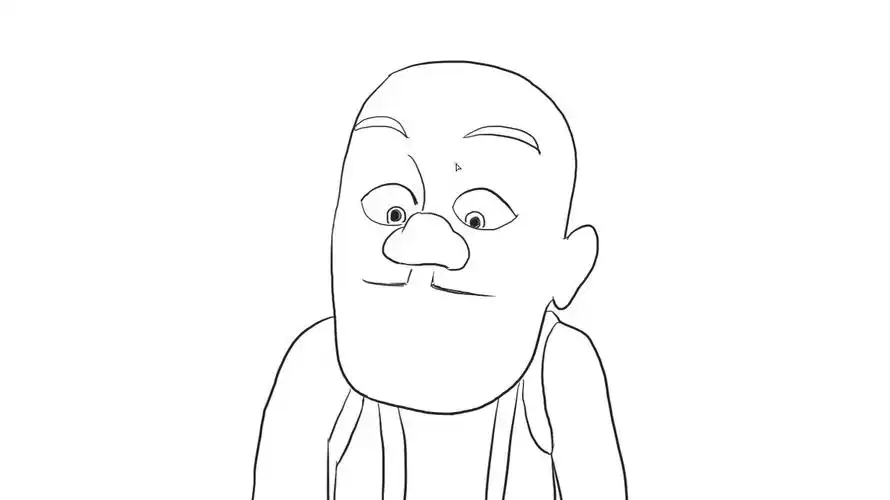 光头强简笔画怎么画?