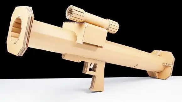 教你用纸板diy制作一个玩具发射器,孩子们都抢着玩!