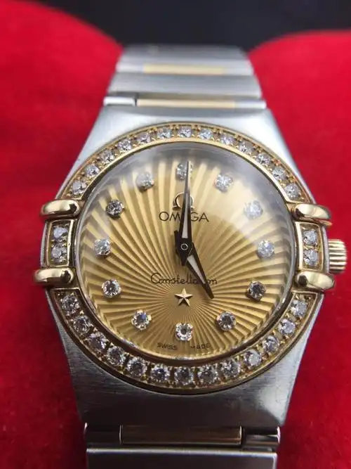 欧米茄160周年间金镶钻女表