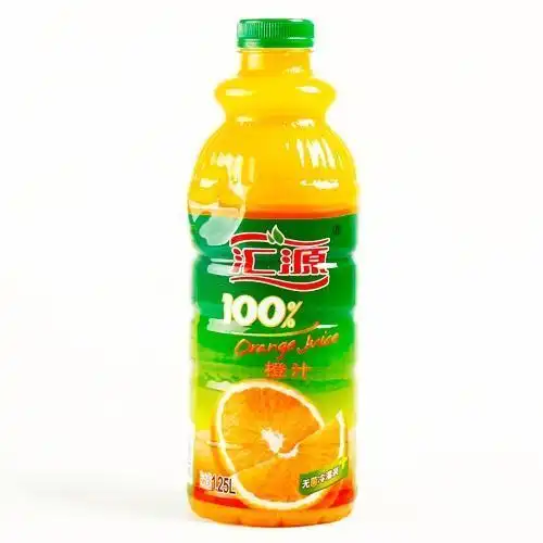 汇源100纯橙汁pet瓶装125l