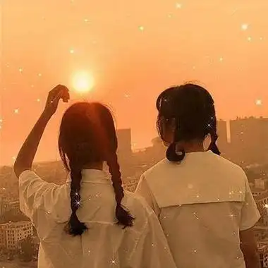 闺蜜可爱背影优质女头拿图点赞关女生头像