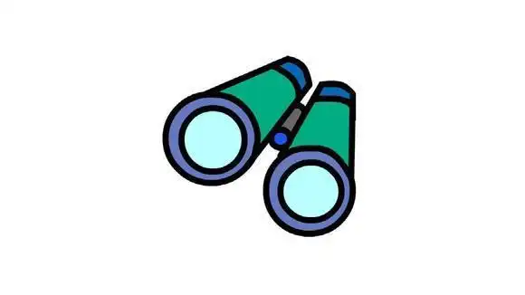 眼睛和望远镜简笔画