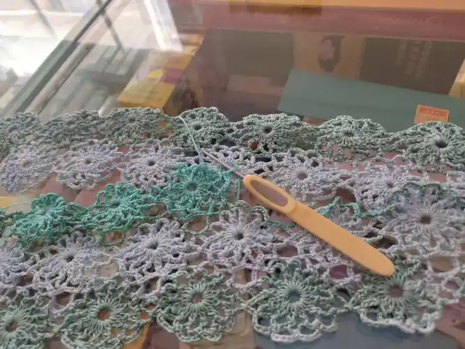 菊花一线连夏日钩衫