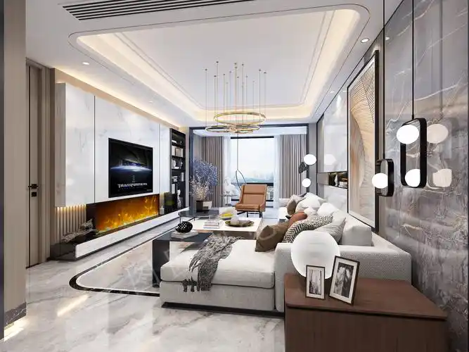 现代风格镜头下的客厅