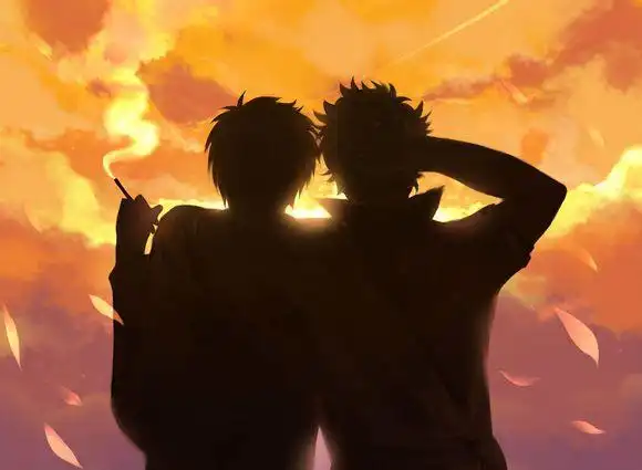 简单唯美动漫背影图