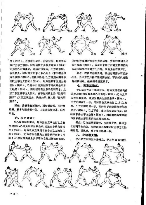 八极拳绝技---八大招 图解