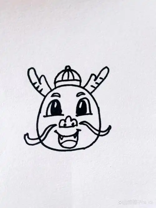 简笔画龙94的步骤图,拿走不谢!