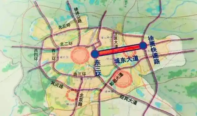 徐州城东大道高架快速路全面进入桩基施工阶段