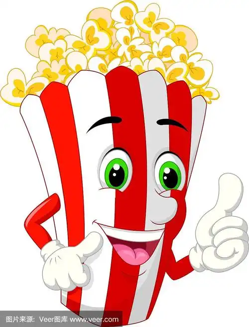 一盒爆米花卡通