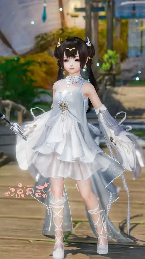 剑网3超话#剑网3外观#肝了好久换了伞萝凌绝衣服和鞋,因为太菜了没有